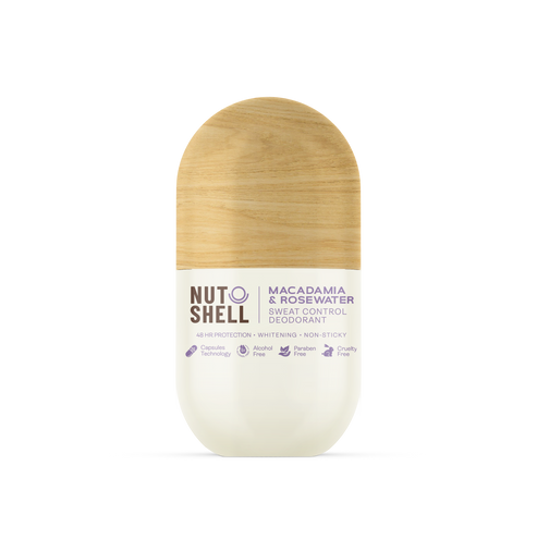 Nut Shell Macadamia & Rose Water Antiperspirant Roll-On