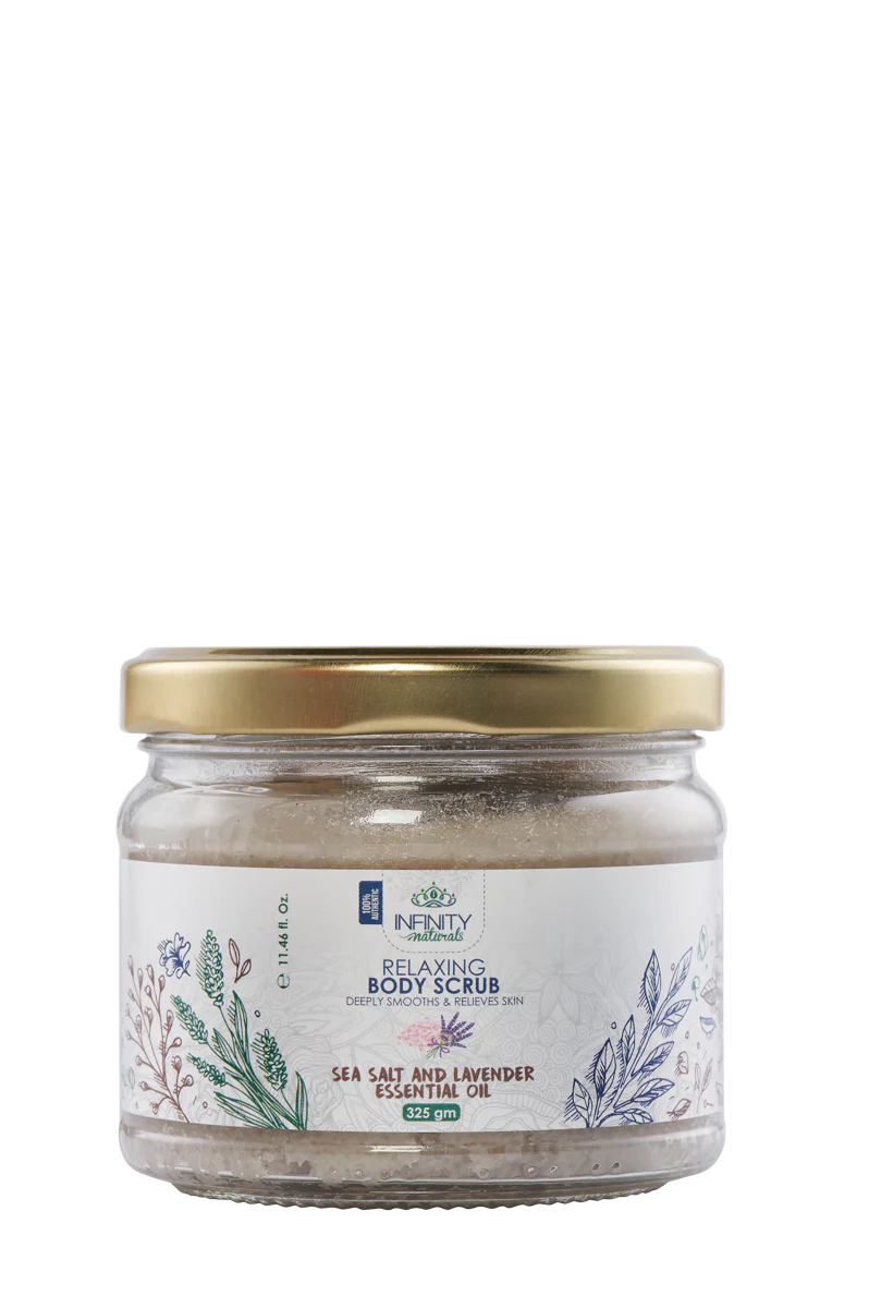 Relaxing Body Scrub Sea Salt & Lavender Essential Oil