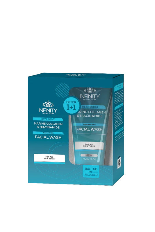 غسول الوجه إنستا بوست للعناية بالوجه من إنفينيتي - عبوة ترويجية 1+1