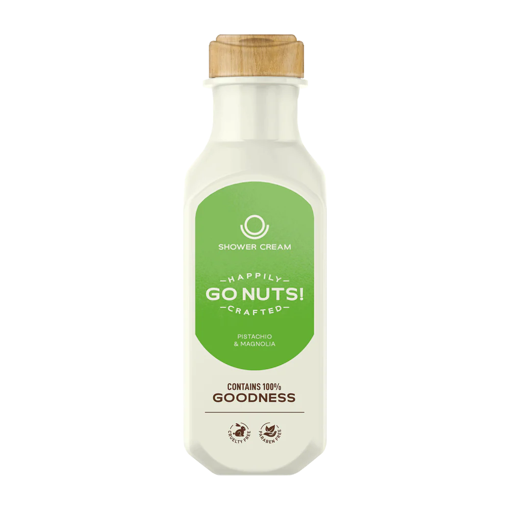 كريم استحمام برائحة الفستق الحلبي وقشرة الجوز والماغنوليا