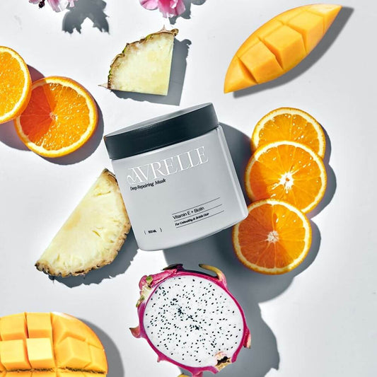 قناع ترطيب عميق للشعر من أفريل بزيت فيتامين إي + البيوتين للشعر غير الصحي والهش