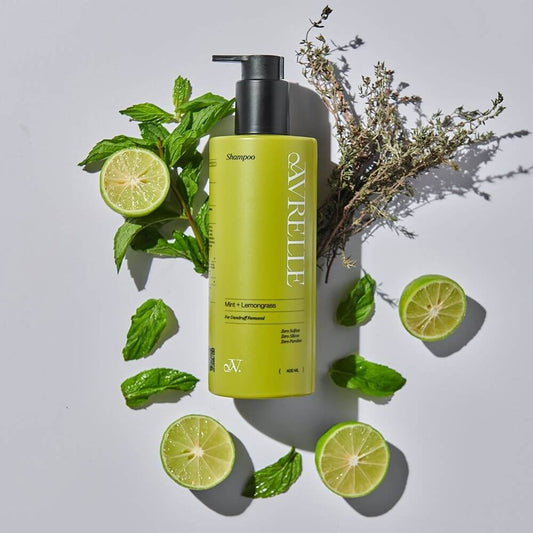 شامبو أفريل المضاد للقشرة بخلاصة النعناع والليمون للشعر العادي إلى الدهني