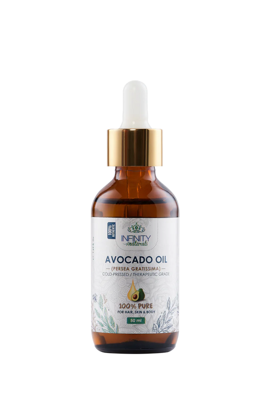 زيت الأفوكادو النقي 100% من إنفينيتي - معصور على البارد وغير مكرر (للبشرة والشعر)