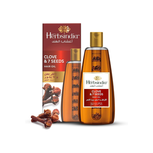زيت الشعر هيربس إنديا بالقرنفل وسبع بذور - أنبوب مغذي 180 مل