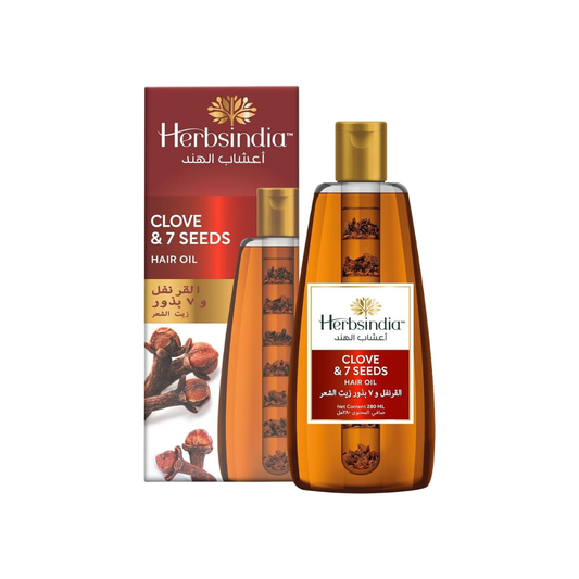 زيت الشعر هيربس إنديا بالقرنفل وسبع بذور - أنبوب مغذي 180 مل