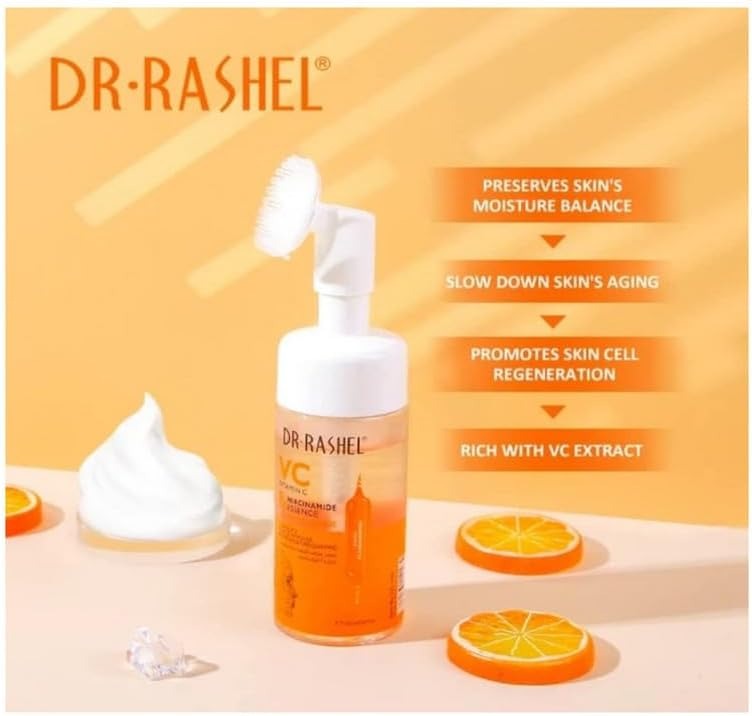 Dr. Rashel Vitamin C & Niacinamide Cleansing Mousse - Brightening & Pore Clarifying Foam