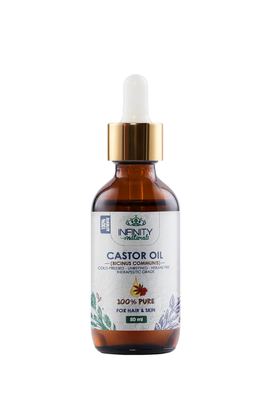 زيت الخروع النقي 100% من إنفينيتي ناتشورالز - معصور على البارد