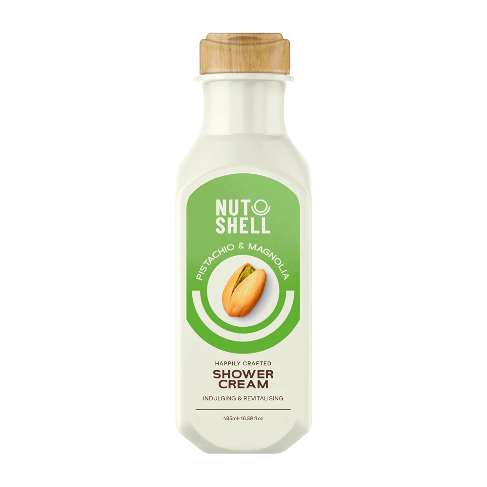 كريم استحمام برائحة الفستق الحلبي وقشرة الجوز والماغنوليا