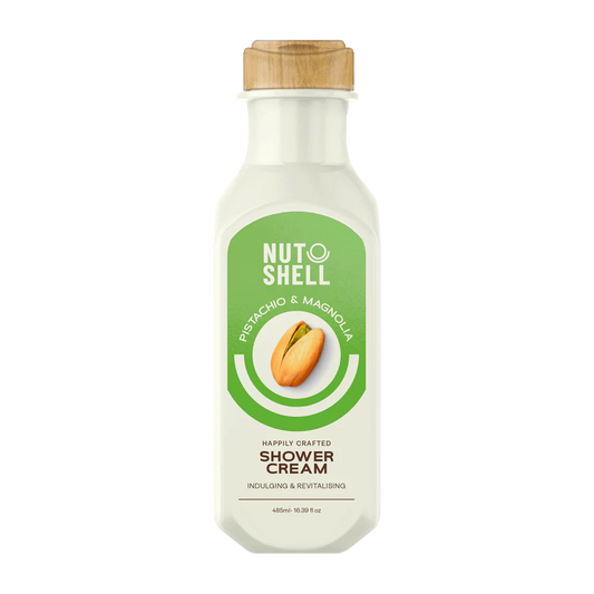 كريم استحمام برائحة الفستق الحلبي وقشرة الجوز والماغنوليا