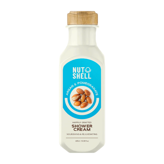 كريم استحمام بقشرة الجوز والأرغان والرمان