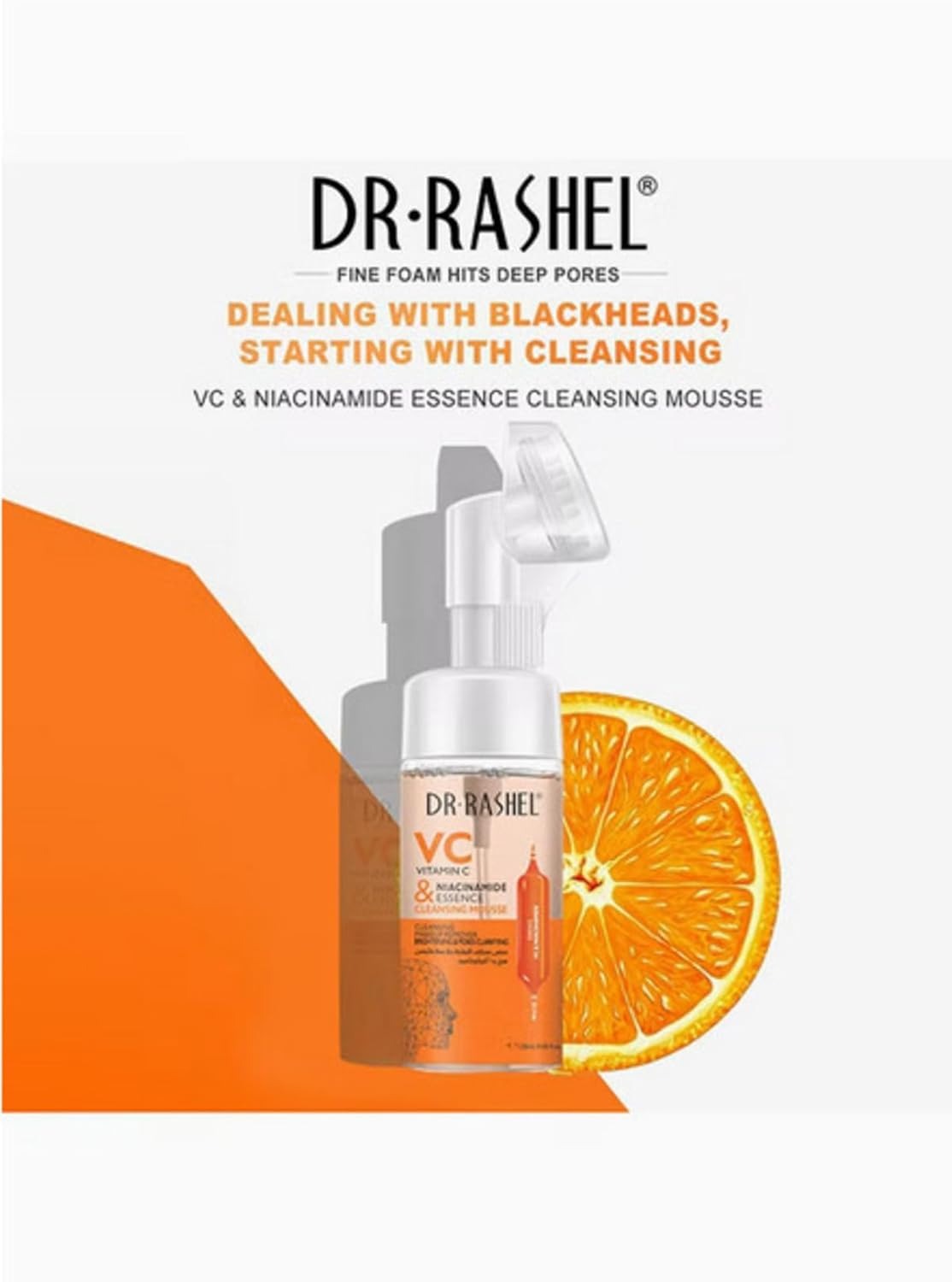 Dr. Rashel Vitamin C & Niacinamide Cleansing Mousse - Brightening & Pore Clarifying Foam
