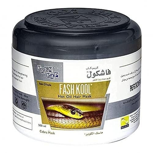 قناع الشعر بالزيت الساخن فاش كول - خلاصة زيت الكوبرا لتقوية الشعر ومنحه اللمعان (500 مل)