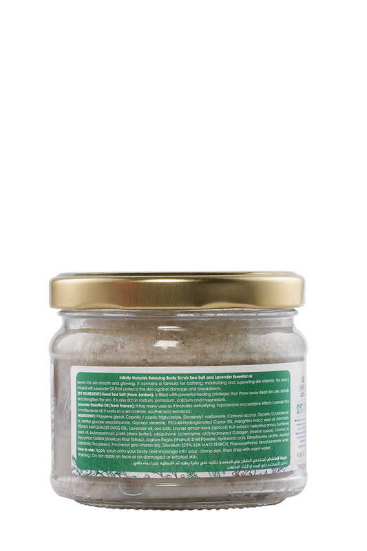 Relaxing Body Scrub Sea Salt & Lavender Essential Oil