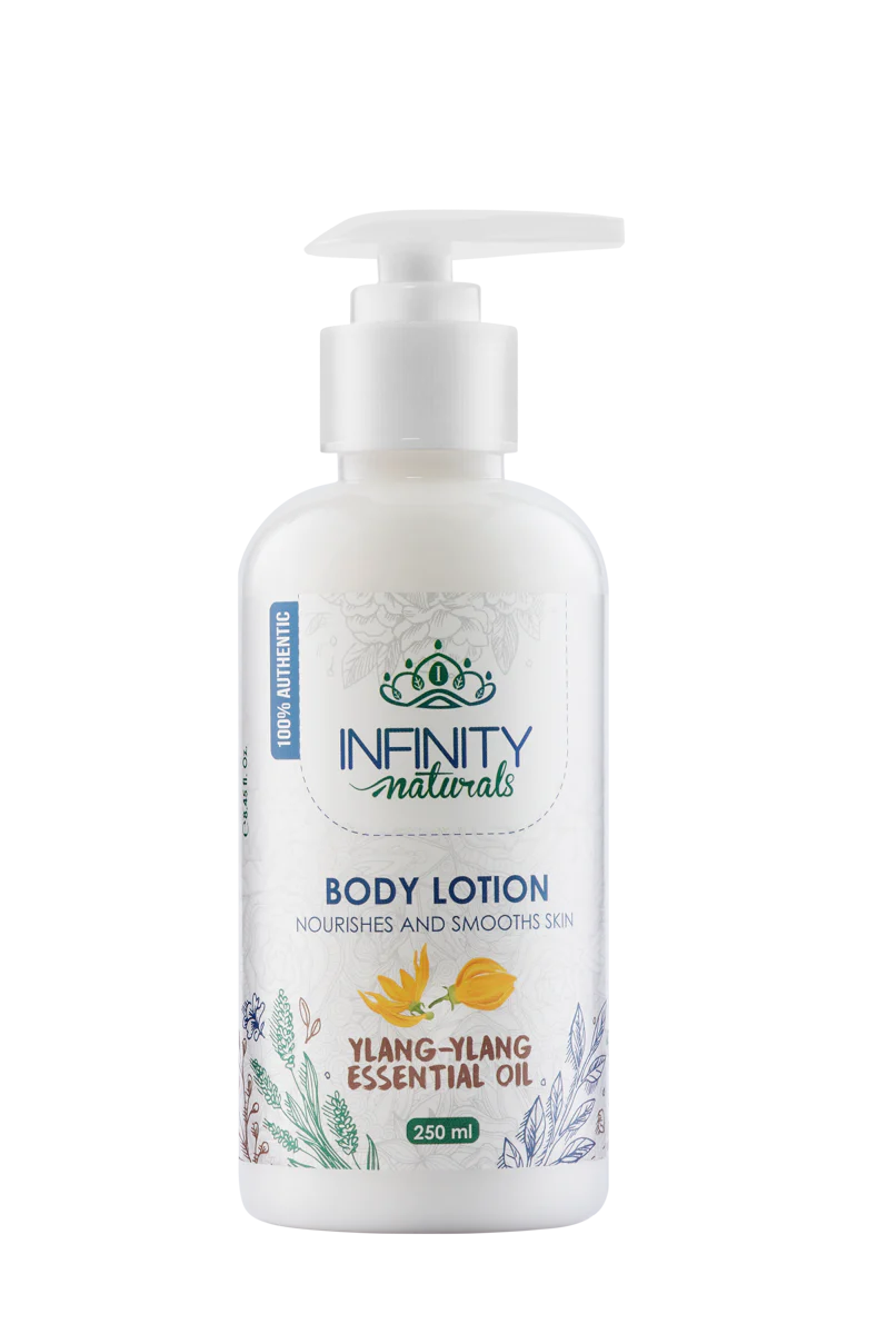 لوشن الجسم من إنفينيتي ناتشورالز بزيت الإيلنغ إيلنغ العطري