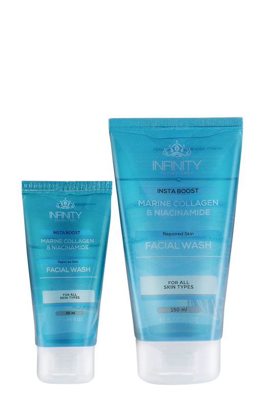 غسول الوجه إنستا بوست للعناية بالوجه من إنفينيتي - عبوة ترويجية 1+1