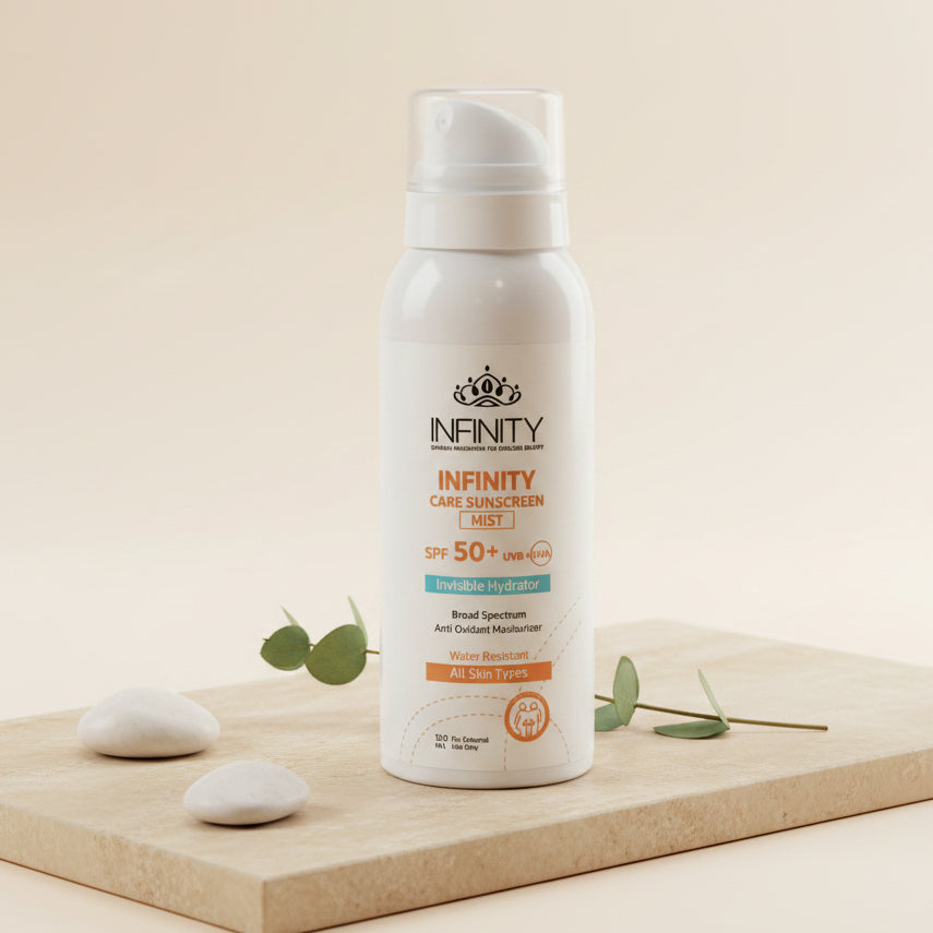 INFINITY CARE SUNSCREEN
MIST SPF 50+ UVB+UVA 120ML
